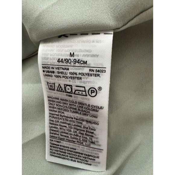 Banana Republic Pleated Maxi Flowy Dress, Green Sage Bouquet, Medium. - Picture 6 of 8